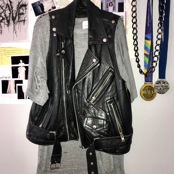 Jackets & Blazers - Leather Moto Vest Women’s